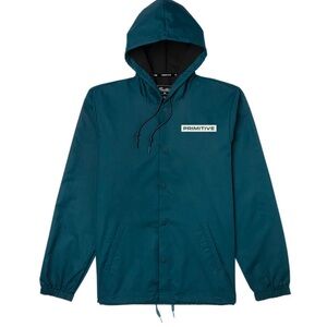 Primitive Men's Teal green Skateboarding Hooded Jacket